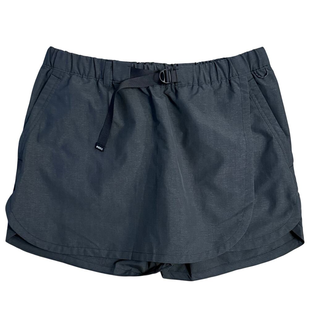 REI Co-Op Trailmade Skort Ripstop Nylon UPF 50 Built-In Belt Hiking Gray Medium